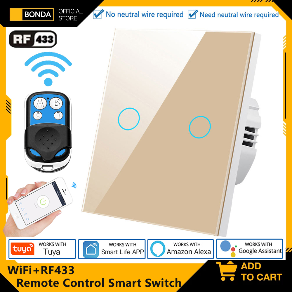 Smart Relay Tuya - Tuya EU WiFi + RF433 Interruttore